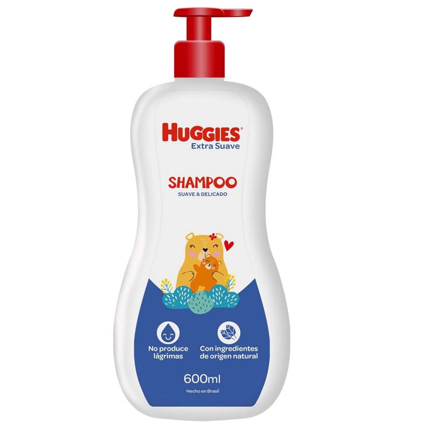 SHAMPOO HUGGIES EXTRA SUAVE FRASCO 600ML La Gran Bodega